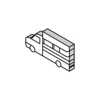 Krankenwagen Fahrzeug isometrisch Symbol Vektor Illustration