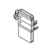 Cyber-Mobbing Definition isometrisch Symbol Vektor Illustration