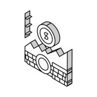 Reichtum Wachstum finanziell Berater isometrisch Symbol Vektor Illustration