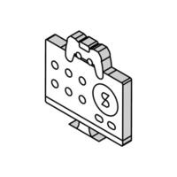 Monetarisierung Spiel Entwicklung isometrisch Symbol Vektor Illustration