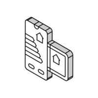 Zuhause Automatisierung effizient isometrisch Symbol Vektor Illustration