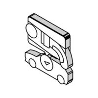 plugg kompatibilitet elektrisk isometrisk ikon vektor illustration