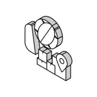 Logistik International isometrisch Symbol Vektor Illustration