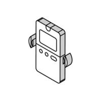 Telefon Bindung Karte isometrisch Symbol Vektor Illustration