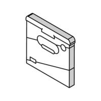 bebis mjölk pulver isometrisk ikon vektor illustration