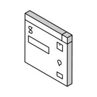 faktura godkännanden och tvister isometrisk ikon vektor illustration