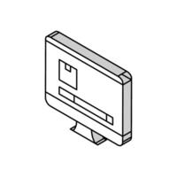 Box Internet Geschäft isometrisch Symbol Vektor Illustration