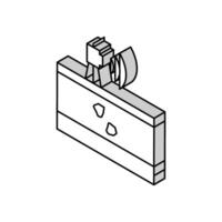 geodätisch Ausrüstung isometrisch Symbol Vektor Illustration