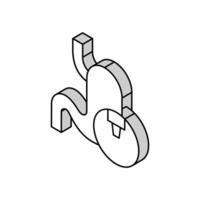 Bauch Laser- medizinisch Behandlung isometrisch Symbol Vektor Illustration