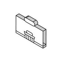 Supermarkt Gebäude isometrisch Symbol Vektor Illustration