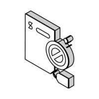 sich weigern Darlehen isometrisch Symbol Vektor Illustration