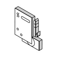 finanziell Zustimmung zum bekommen Darlehen isometrisch Symbol Vektor Illustration