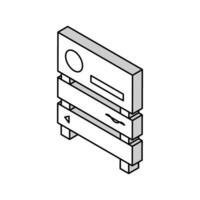 Straße Richtung Zeichen isometrisch Symbol Vektor Illustration