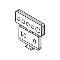 Fernseher Lotto isometrisch Symbol Vektor Illustration