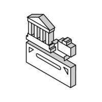 finansiell företag företag dela med sig isometrisk ikon vektor illustration