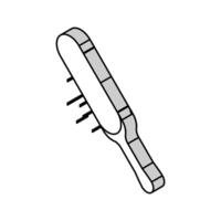 häl hud exfoliator isometrisk ikon vektor illustration