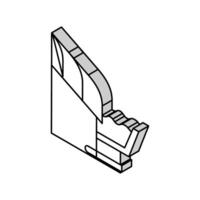 Dach Drainage System isometrisch Symbol Vektor Illustration