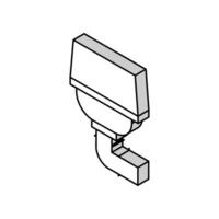 Filter von Drainage System isometrisch Symbol Vektor Illustration