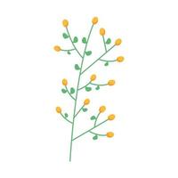 Zweig mit Samen Natur Ostern Symbol vektor