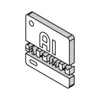 Aluminium chemisch Material isometrisch Symbol Vektor Illustration