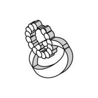 armband smycke isometrisk ikon vektor illustration