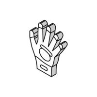 handske för trädgårdsarbete isometrisk ikon vektor illustration