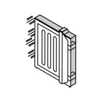 eksem behandling medicinsk Utrustning isometrisk ikon vektor illustration