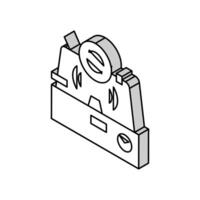 granulering farmaceutisk produktion isometrisk ikon vektor illustration