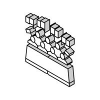 Minderheit Rechte isometrisch Symbol Vektor Illustration