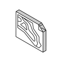 Ingenieurwesen und Design Steinbruch Bergbau isometrisch Symbol Vektor Illustration