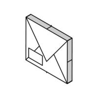 paket låda isometrisk ikon vektor illustration