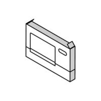 Fernseher Plasma Box isometrisch Symbol Vektor Illustration