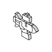 Hilfe mit Geschäft Grundlagen isometrisch Symbol Vektor Illustration