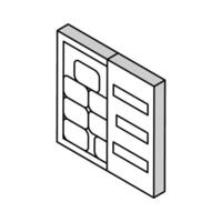 Container Transport Bewehrung isometrisch Symbol Vektor Illustration