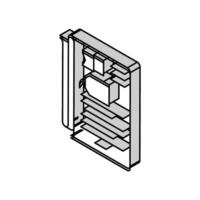 Geschichtenerzählen Ruf Verwaltung isometrisch Symbol Vektor Illustration