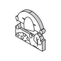 botanisch Tourismus isometrisch Symbol Vektor Illustration