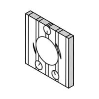 Außerirdischer Sicht isometrisch Symbol Vektor Illustration