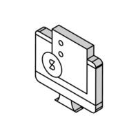 elektronisch Zustimmung zum Kaufen Haus isometrisch Symbol Vektor Illustration