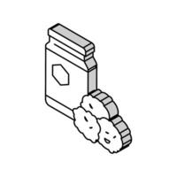 Propolis Container Bienenzucht isometrisch Symbol Vektor Illustration