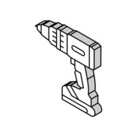 borra enhet isometrisk ikon vektor illustration