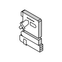 Geschichte Buch isometrisch Symbol Vektor Illustration