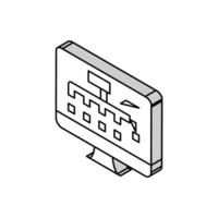 hvac Layout Design isometrisch Symbol Vektor Illustration