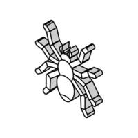 Spinne Halloween isometrisch Symbol Vektor Illustration