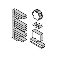 programvara utvecklande isometrisk ikon vektor illustration