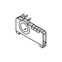 projektor elektronisk enhet bio isometrisk ikon vektor illustration