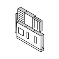 kommerziell oder industriell Konditionierung System isometrisch Symbol Vektor Illustration