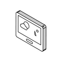 Thermostat Konditionierung System isometrisch Symbol Vektor Illustration