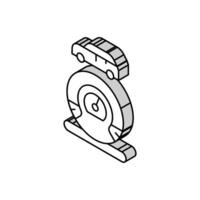 Kilometerstand Auto Ausrüstung isometrisch Symbol Vektor Illustration