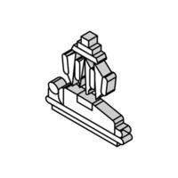 Roboter Chirurgie isometrisch Symbol Vektor Illustration