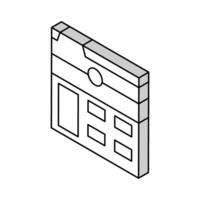 Webseite Schaffung isometrisch Symbol Vektor Illustration